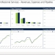 Example of a Revenue and Expense Dashboard for a Professional Services Company